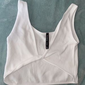 White crop top